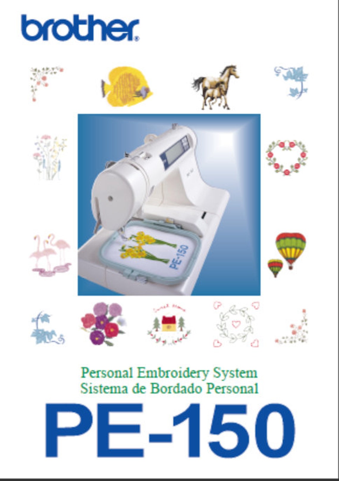Brother PE150 PE200 Embroidery Machine Owners Manual Download Etsy