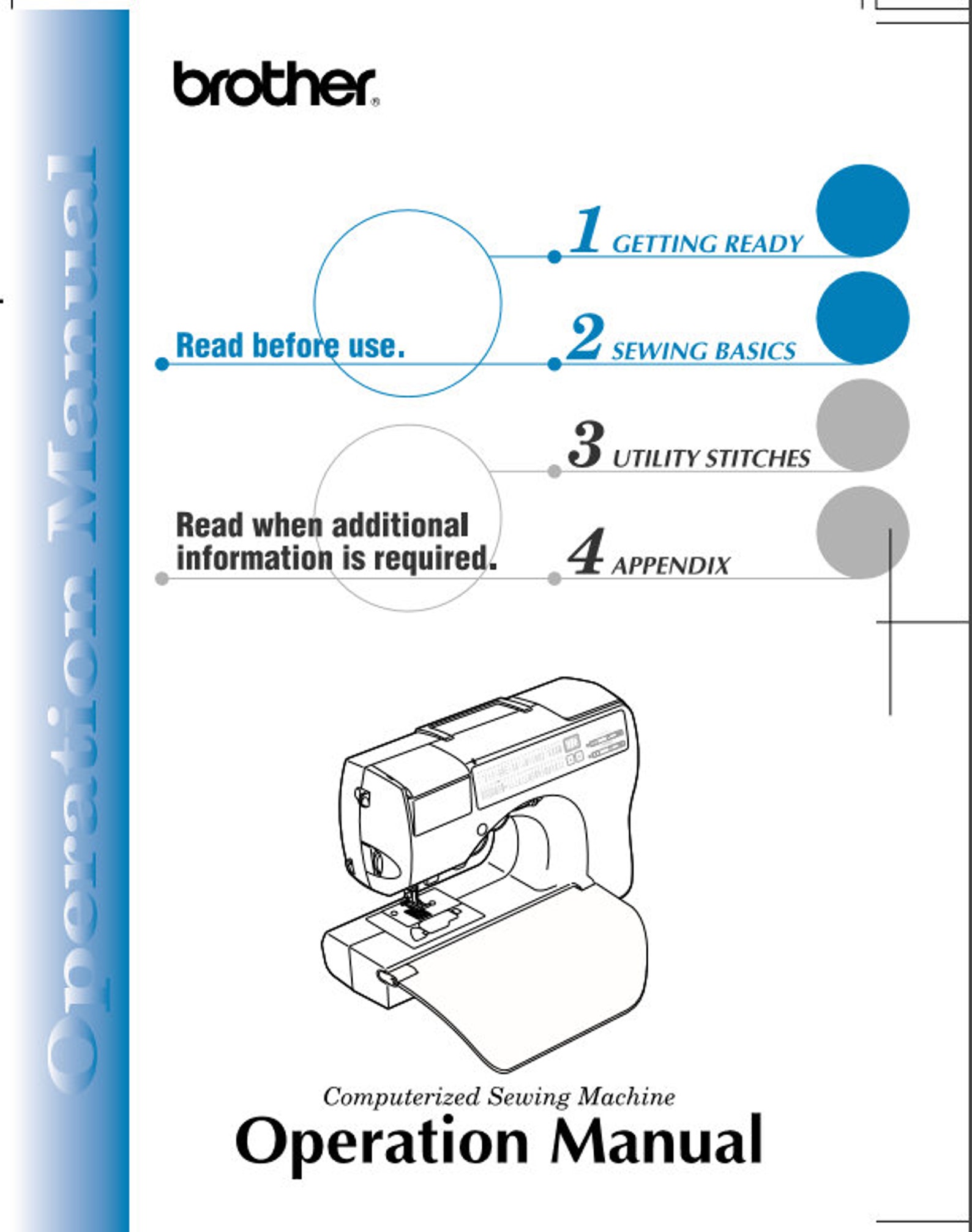 BROTHER CS80 Sewing Machine Owner