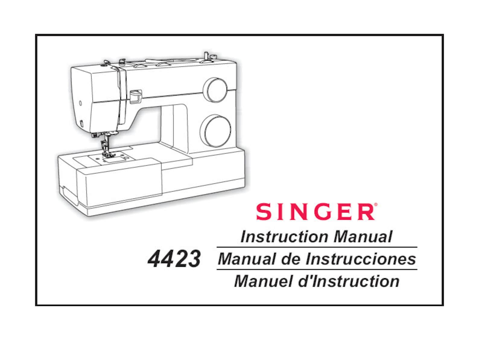 SINGER 4423 Sewing Machine Owner's Manual Guide Download Etsy