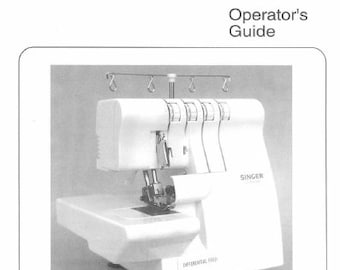 SINGER 14SH644 14SH654 Serger owner's manual guide download