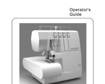 SINGER 14SH744 14SH754 Serger owner's manual guide download