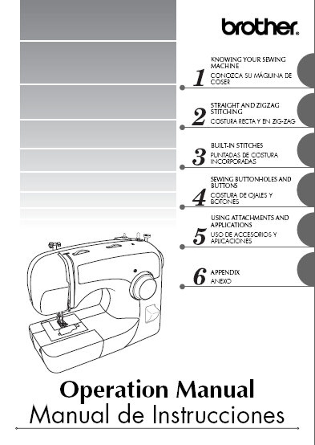 BROTHER XL2600 XL2610 XL2600I Sewing Machine Owner