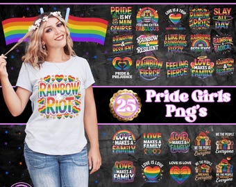Stolz png, Retro Pride Png Bundle, Gay png, Regenbogen stolz png, LGBTQ Geschenk, soziale Gerechtigkeit png, Gay Pride Month Sublimation Bundle, lesbisch