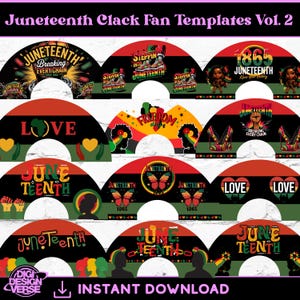 Juneteenth Clack Fan Templates Vol. 2
