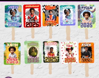 Plantillas de abanicos de paletas de graduación