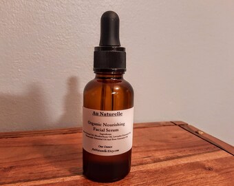 NEW   -   Organic Nourishing Facial Serum   -  Natural   -  Organic   -  Skin Nourishing Serum