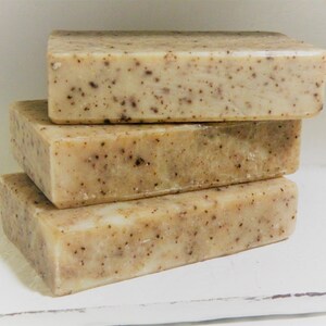 Coffee Scrub Handcrafted All Natural Soap   -  Cold Process Soap  -  Exfoliating  -  Gift Wrapped