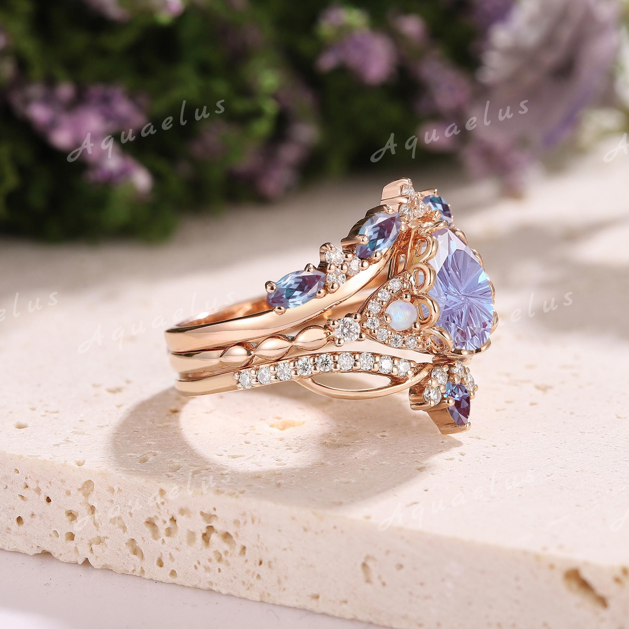 1.17ct Pink Sapphire and Diamond Ring, 14KT white gold. Size 5.5. Gemstone Rings | Sapphires, Rubies, Emeralds and More main image 2