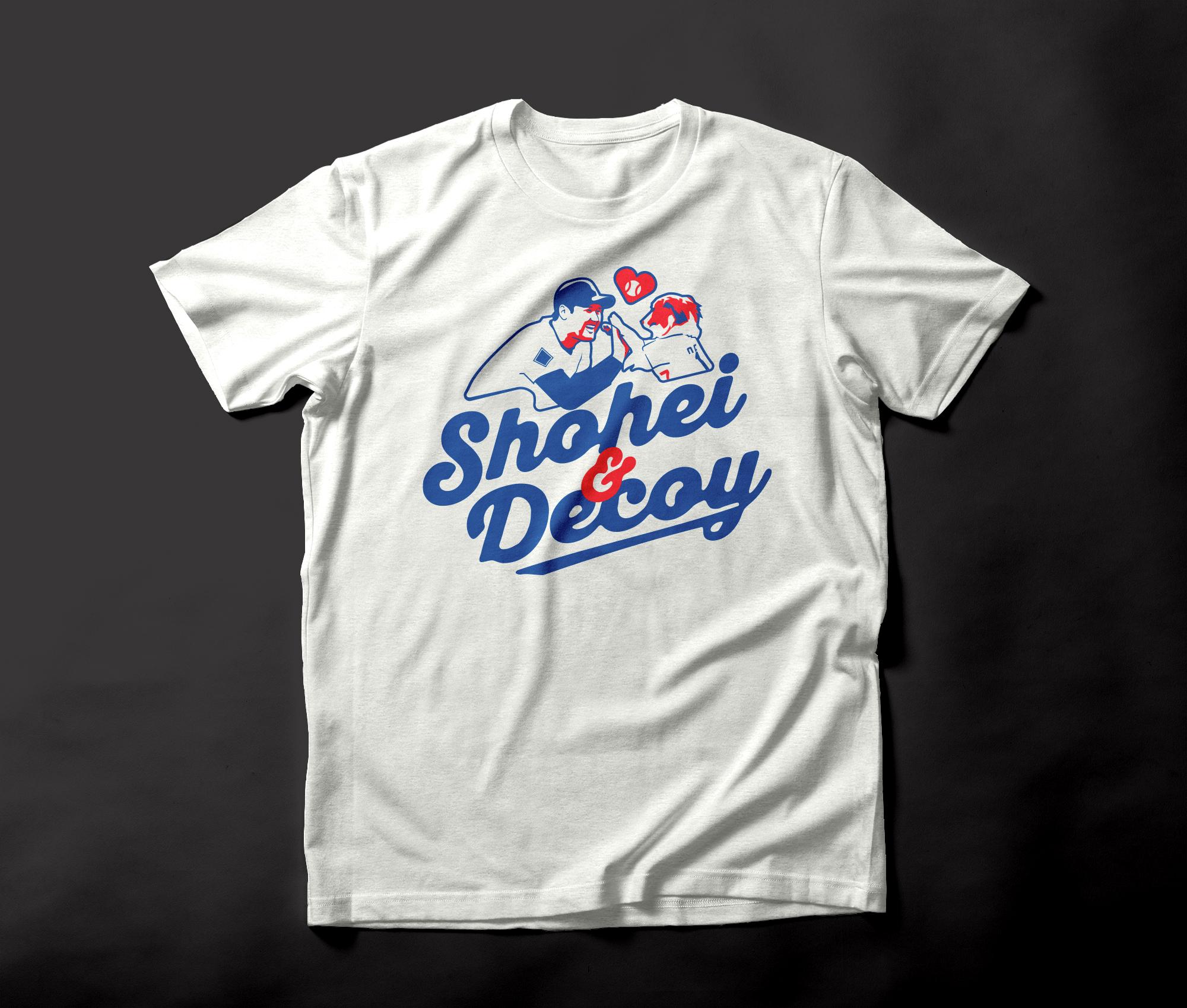 大谷翔平 デコピン ロゴ Tシャツ ドジャース SHOHEI OHTANI