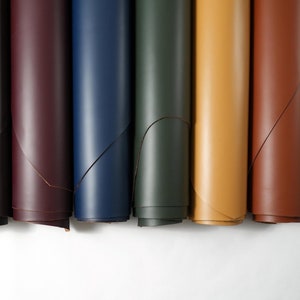 Premium Italian Leather Sheets | Cowhide Leather Pieces | Crafting Leather | Pigmented Leather | 4.5-5 oz