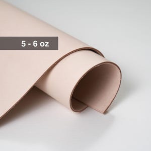 Veg Tanned Leather Sheets 5-6 oz | Tooling Leather | Full Grain Cowhide Leather for Crafting