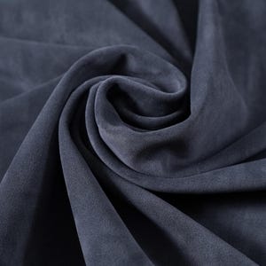 Cowhide Suede Leather Sheets | Suede Leather Hides | Leather for Crafting |  3.5-4 oz | Navy Blue