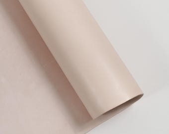 Italian Vachetta Leather Sides | Veg Tanned Full Grain Leather for Crafting | 5-6 oz