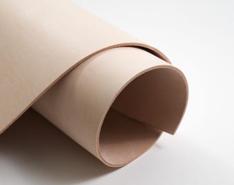 Veg Tan Leather |  Full Grain Leather Sheets for Craft | Tooling Leather | Stamping, Molding, Embossing | 2-3 oz to 8-9 oz Cowhide Leather