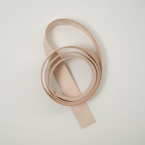 Veg Tan Leather Strips |  Full Grain Cowhide Leather for Straps | Natural Tooling Leather | Belt Blank | 2-3 oz to 5-6 oz