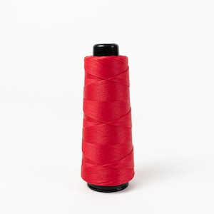 MBT Waxed Thread | Hand Stitching Waxed Thread | Leathercraft Supplies | 220 yard Spool | Red