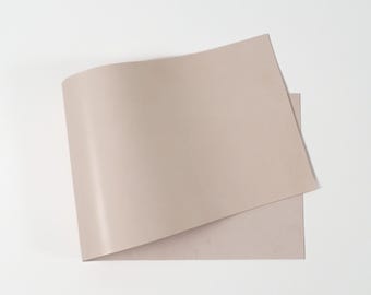 Italian Vachetta Leather Sheets | Veg Tanned Full Grain Leather for Crafting | 5-6 oz