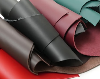 Leather Scraps | Crafting Leather Pieces | Top Grain Leather | Premium Italian Leather | 4.5-5 oz | 1 lb Bag