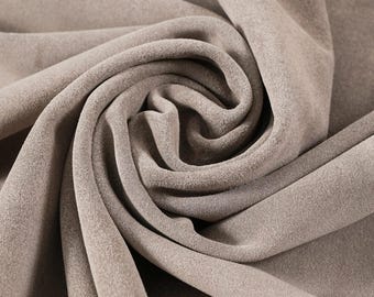 Cowhide Suede Leather Sheets | Suede Leather Hides | Leather for Crafting |  3.5-4 oz | Gray