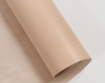 Italian Vachetta Leather Sides | Veg Tanned Full Grain Leather for Crafting | Natural Patina, 5-6 oz