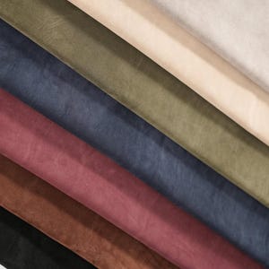 Cowhide Suede Leather Sheets | Suede Leather Hides | Leather for Crafting |  3.5-4 oz | Various Colors