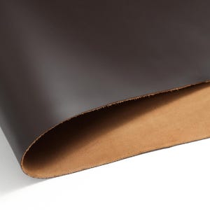 Premium Italian Leather Sheets | Cowhide Leather Pieces | Crafting Leather | Pigmented Leather | 4.5-5 oz, Brown