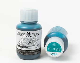 Leather Dye | Water Based Leather Dye 3.4 oz - TOKO - Cyan Color