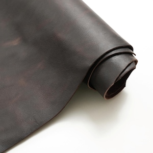 Full Grain Leather Hides | Distressed Leather Sides | Cowhide Leather | Crafting Leather | 4.5-5 oz, Brown