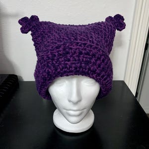 Chowder Inspired Crochet Cat Beanie - Whimsical Winter Hat