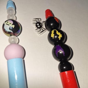 Halloween Focal Silicone Bead Retractible Pens