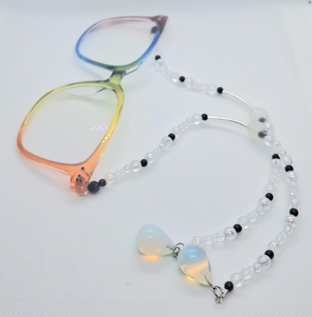 Beaded Eyeglass Arms, Fun Glasses Chain, Custom Options, Eye  display picture 2