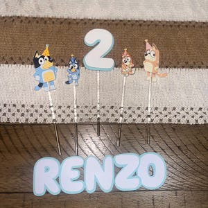 Bluey cake topper