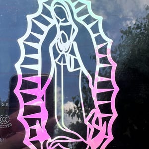 Virgencita  de Guadalupe car decal
