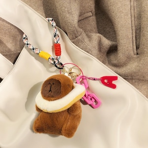 Personalized Capybara keychain, Capybara bag charms