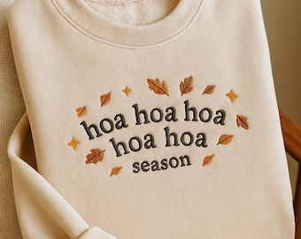 Sweat brodé Hoa Hoa Hoa Hoa Hoa saison, chemise douillette saison, chemise automne, chemise Twilight Lover, chemise Twilight