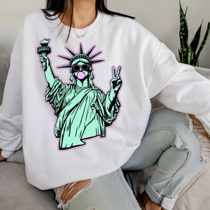 America 4th July Statue of Liberty Png