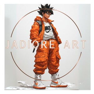 Urban Saiyan – Streetwear Anime Digital Art | Goku Inspired Fashion ...