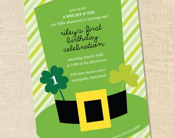 irish invitation etsy