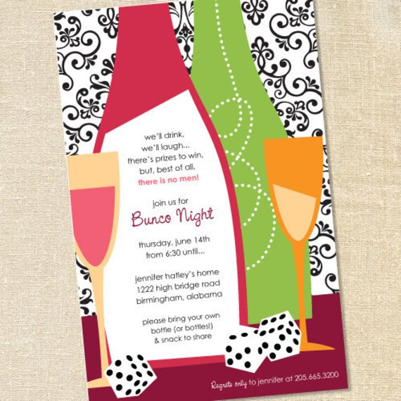 Bunco Party Invitations 7