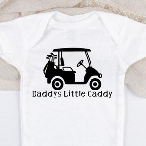 Daddys Little Caddy ゴルフカート ONESIE® 赤ちゃん用、新米パパへのギフト