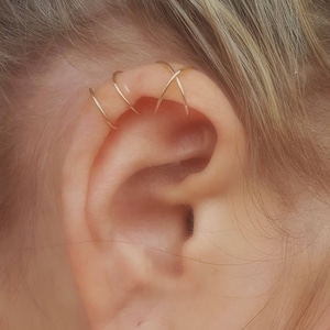 Ear Cuff Set, Ear Cuffs, Cartilage Ring, No Piercing, Cartilage Earcuff, Fake Helix Piercing, Clip on Cuff, Cartilage Hoop, Cartilage cuff