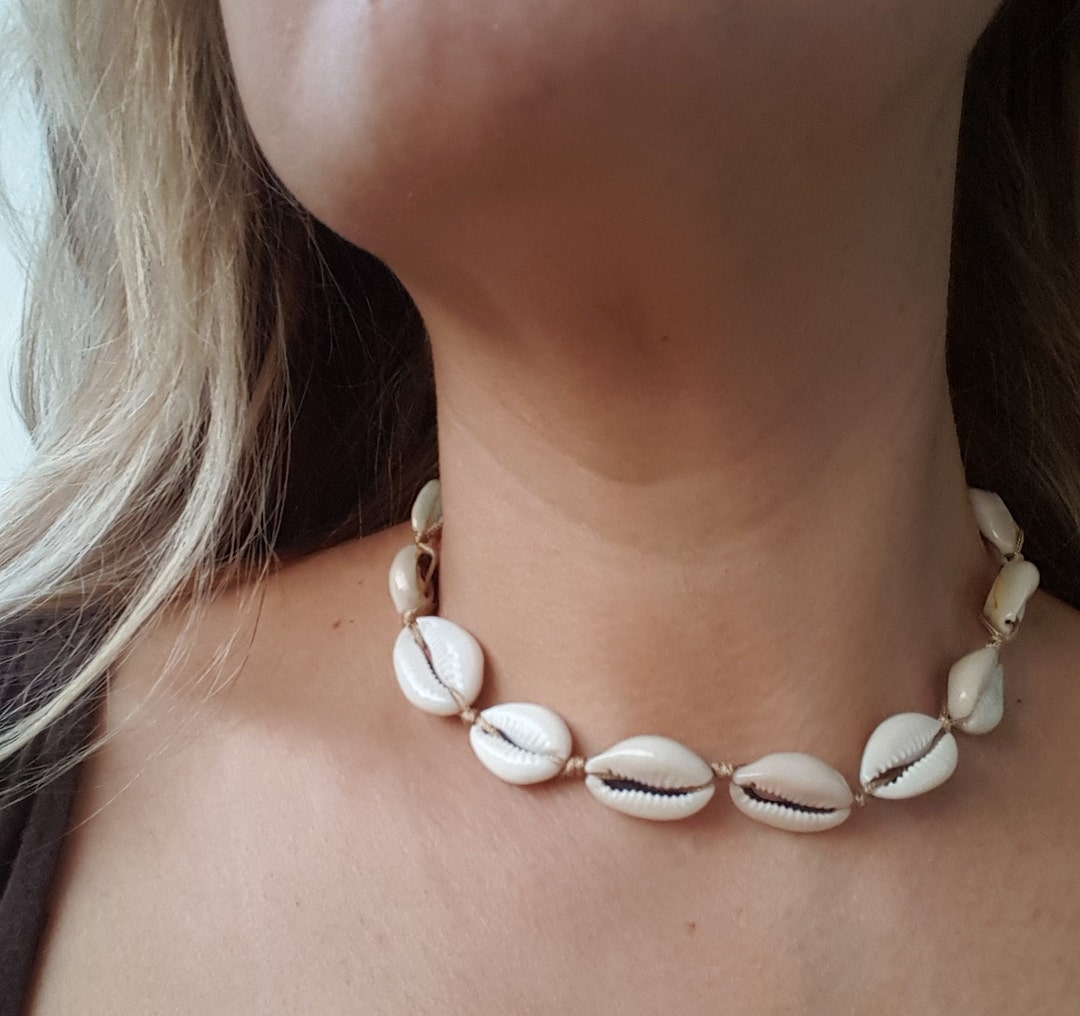 Cowrie Shell Choker Cowrie Shell Necklace VSCO Girl Etsy