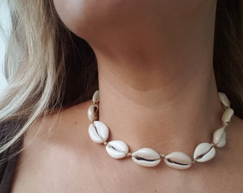 Cowrie Shell Choker, Cowrie Shell Necklace, VSCO Girl