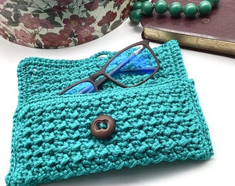 English Crochet Pattern Vintage Glasses Case Crochet Sunglasses Sleeve Handmade Gift Idea Glasses Holder Easy Quick Tutorial for Beginners