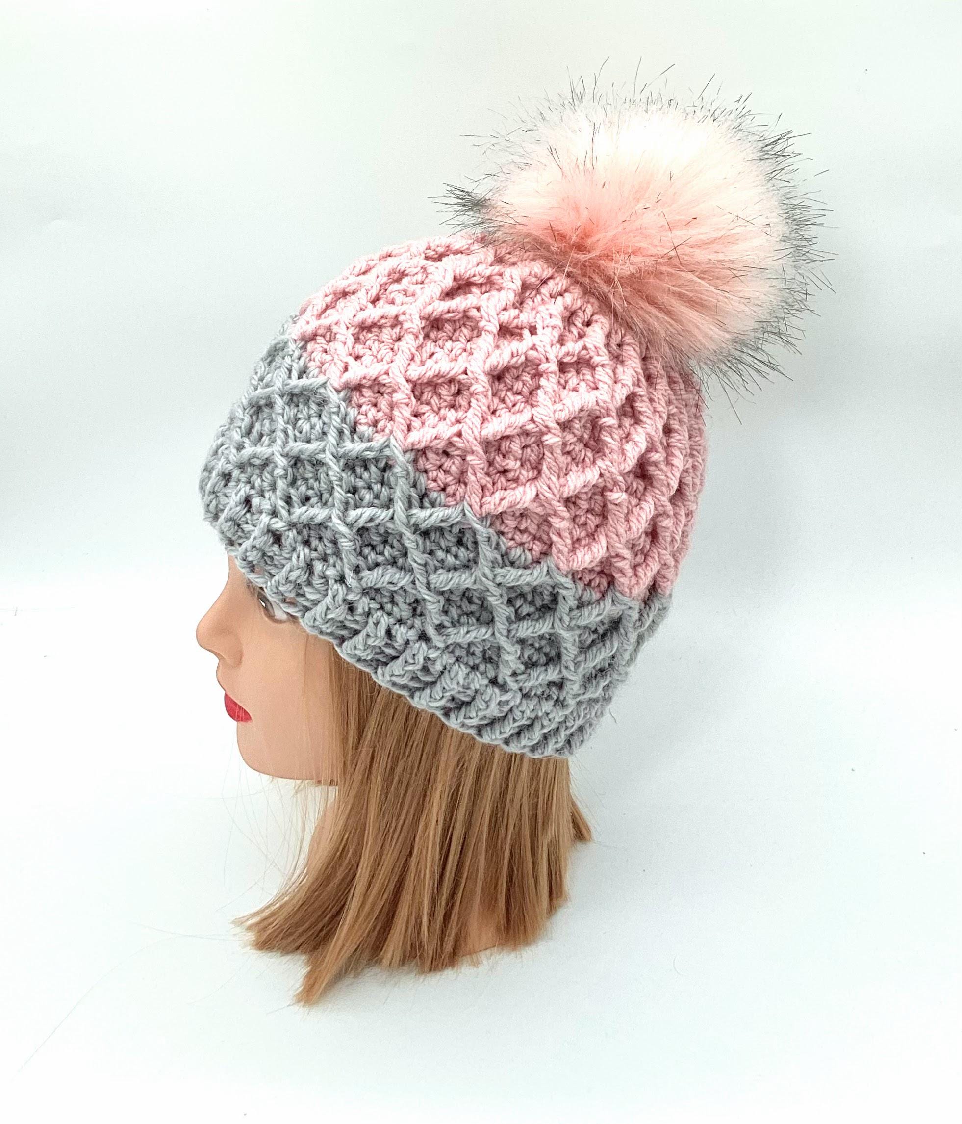 Crystal\'s Hand crocheted hat cream gilded thread ladies S-L Diamond Granny Stitch Crochet Hat Pattern with Video Tutorial main image 2