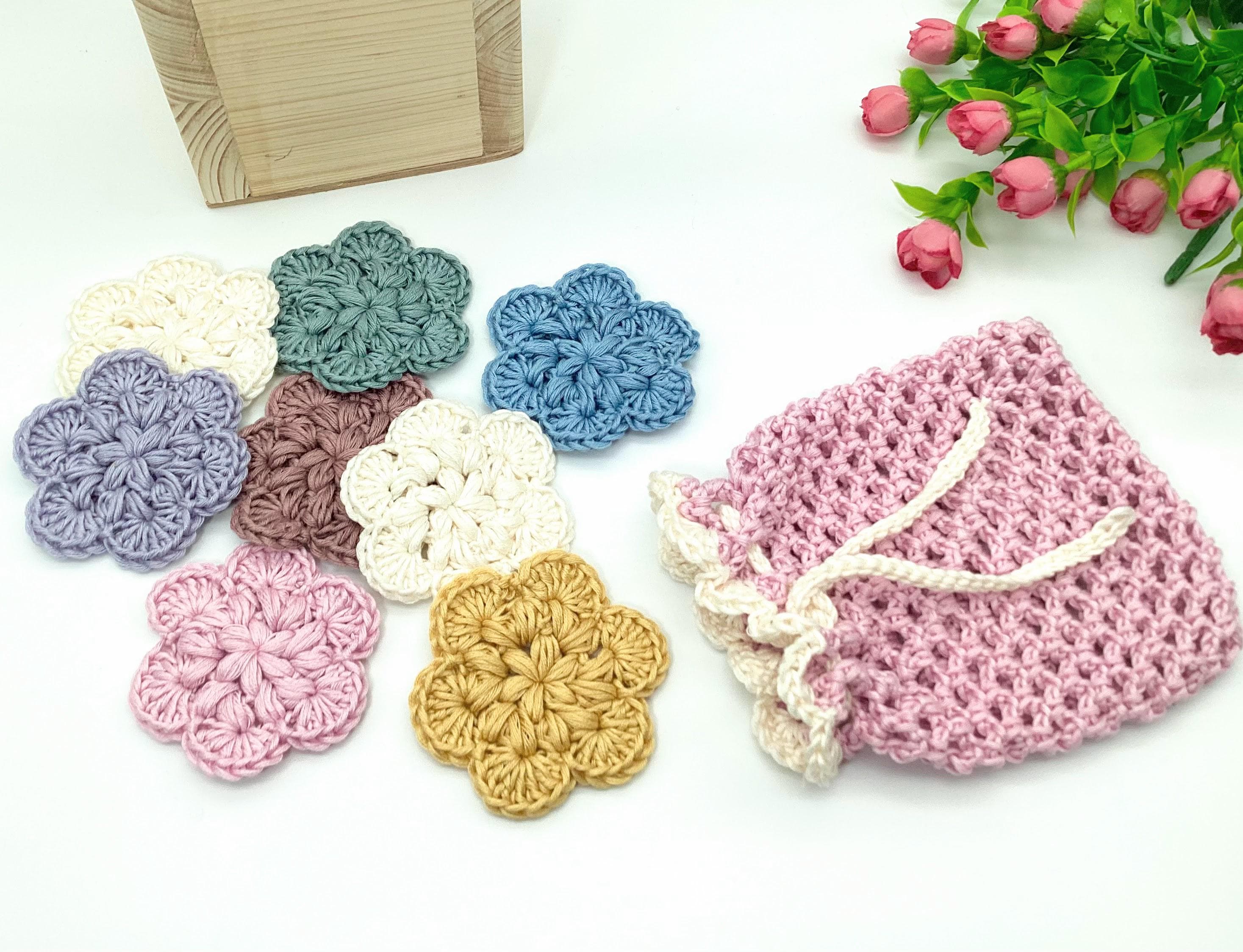 39 Face Scrubby Crochet Patterns: Enhance Your Skincare Routine Today! 27 Crochet Pattern Face Flower Scrubby and Wash Bag Crochet