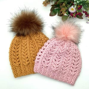 CROCHET PATTERN Crochet Beanie Fall Winter Hat Tutorial Beautiful Toque Easy Crochet Pattern Modern Crochet Accessory Christmas Gift Idea