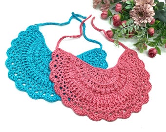 English Crochet Pattern Victorian Crochet Baby Bib Pattern Vintage Style Baby Shower Gift Idea Antique Style Crochet Bib Crochet Tutorial