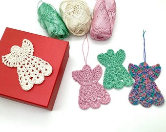English Crochet Pattern Vintage Angel Crochet Tutorial For Beginners Angel Retro Decoration Crochet Ornament Best Holiday Gift Idea