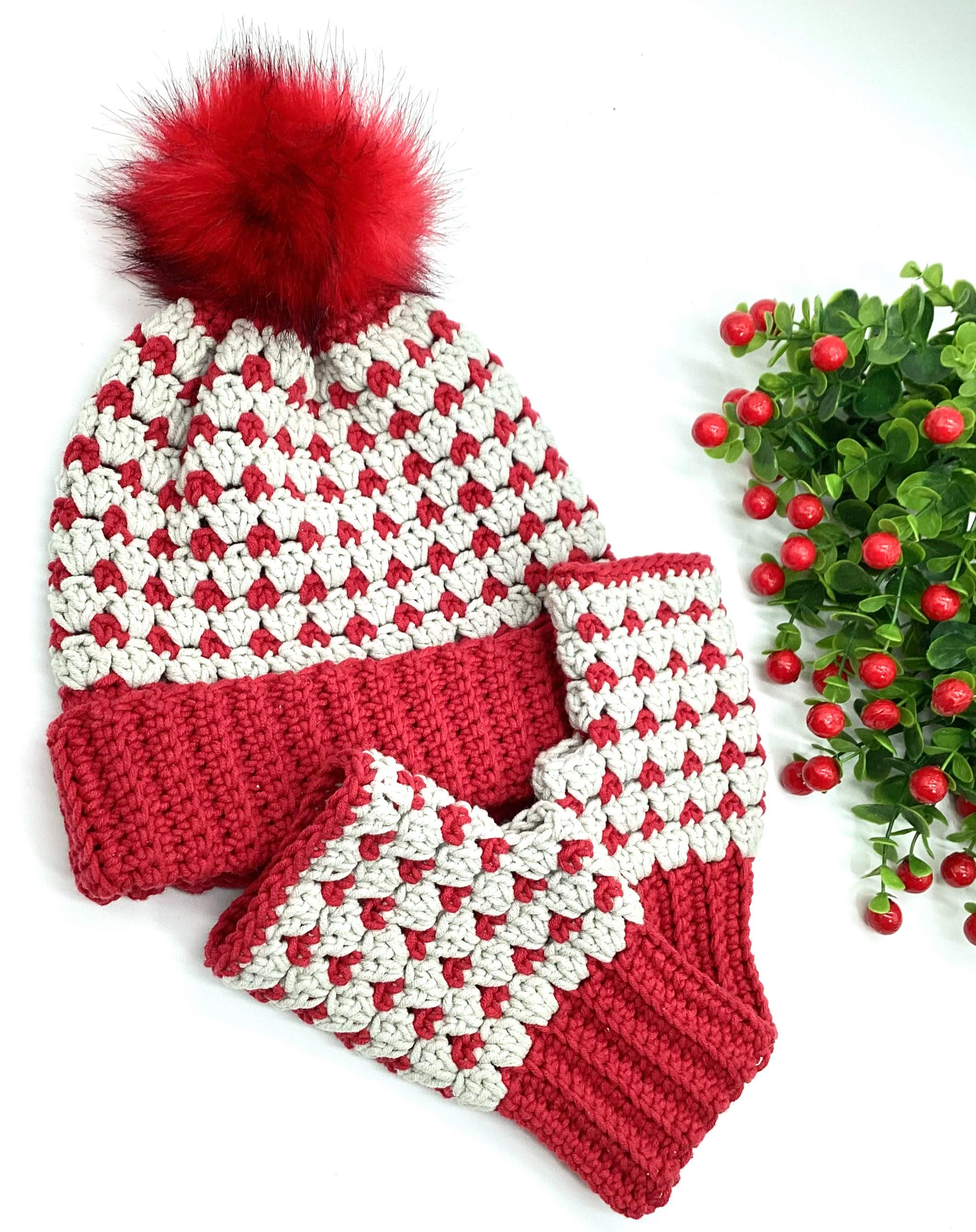 Heart Gloves Hat Set - Etsy
